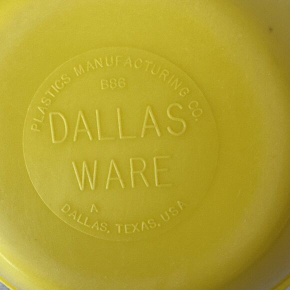 Vintage Dallas Ware Yellow Soup Cereal Bowl Set of 2 Bowls Stackable 4.25” - Picture 6 of 8